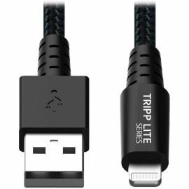 Eaton Tripp Lite Series Heavy-Duty USB-A to Lightning Sync/Charge Cable, UHMWPE and Aramid Fibers, MFi Certified - 3 ft. (0.91 m)