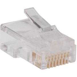 Tripp Lite by Eaton RJ45 Plugs for Round Solid / Stranded Conductor 4-pair Cat5e Cable 100-Pack