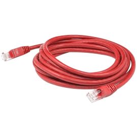 ADDON 2M RED CAT 6 SHIELDED PLENUM-RATED ETHERNET CABLE SNAGLESS EASY CLEAR BOOT