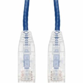 33FT BLUE CAT 6 SLIM PVC ETHERNET CABLE SNAGLESS CLEAR-CLAW RJ-45 M/M
