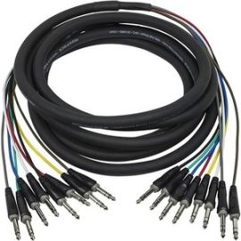 TRS MALE TO 1/4   TRS MALE SNAKE CABLE 6