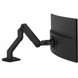 Ergotron Desk Mount for Monitor, Curved Screen Display - Matte Black