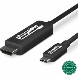Plugable USB C to HDMI Adapter Cable - Connect USB-C or Thunderbolt 3 Laptops to HDMI Displays up to 4K@60Hz =