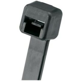 7.4IN PAN-TY LOCKING TIE BLK BULK PK