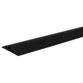 NONMETALLIC PANCAKE OVERFLOOR RACEWAY 5 FT IN BLACK