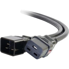 3FT LOCKING C19 TO C20 15A 250V POWER CORD BLACK