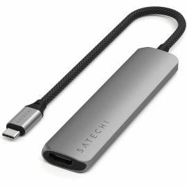 6-IN-1 USB-C SLIM MULTIPORT ADAPTER (SPACE GREY)