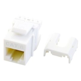 CAT 6 QC A/B KEYSTONE CON WH (M10)