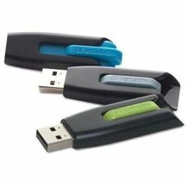 16GB Store 'n' Go V3 USB 3.2 Gen 1 Flash Drive - 3pk - Blue, Green, Gray
