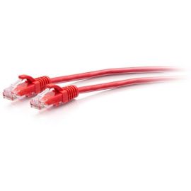 C2G 5ft Cat6a Snagless Unshielded (UTP) Slim Ethernet Cable - Cat6a Slim Network Patch Cable - PoE - Red