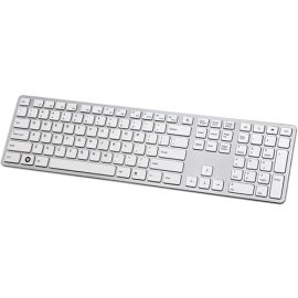I-ROCKS WHITE ALUMINUM STYLISH X-SLIM SOFT TOUCH/ TACTILE FEEDBACK KEYBOARD WITH