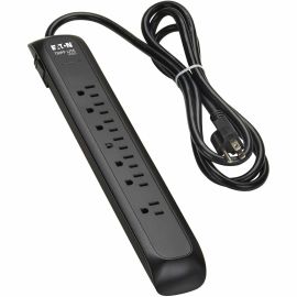 7-OUTLET SURGE PROTECTOR 5-15R 1500 JOULES 6 FT. CORD BLACK