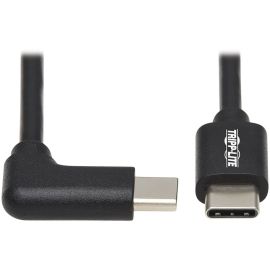 Tripp Lite by Eaton USB-C Cable (M/M) - USB 2.0 Right-Angle Plug Black 1 m (3.3 ft.)