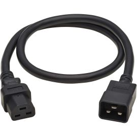 Eaton Tripp Lite Series Power Cord, C20 to C21 - Heavy-Duty, 20A, 250V, 12 AWG, 3 ft. (0.91 m), Black