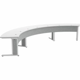MIDDLE ATLANTIC FORUM SERIES ARC TABLE FOR UP TO 7 PEOPLE - LIGHT FINISH