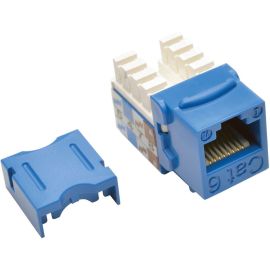 Tripp Lite by Eaton Cat6/Cat5e 110 Style Punch Down Keystone Jack - Blue 25-Pack TAA
