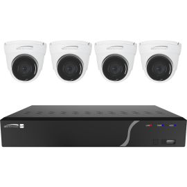 4CH H.265 NVR WITH 4 OUTDOOR IR 5MP IP CAMERAS, 2.8MM FIXED LENS, 1TB KIT, NDA N