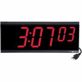 STAND ALONE DIGITAL BLK BEZEL AC US CONNECTOR RED 4 X 6 LED