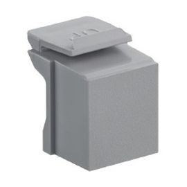 Leviton Blank QuickPort Insert, Gray (pack of 10)