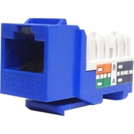 CAT5E 110 TYPE KEYSTONE JACK BLUE
