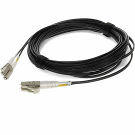 ADDON 2M LC (MALE) TO LC (MALE) BLACK OM4 DUPLEX FIBER OFNR (RISER-RATED) TAA CO