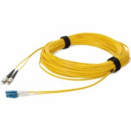 18M ST TO LC YELLOW OS2 DUPLEX OFNR (RISER-RATED) TAA SMF FIBER PATCH CABLE