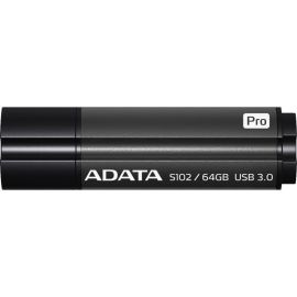 ADATA DASHDRIVE S102 PRO 64GB HIGH-SPEED USB 3.0 FLASH DRIVE, GREY (AS102P-64G-R