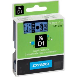 DYMO LABELMANAGER D1 TAPE 12MMX7M 1/2X23 BK/BLU