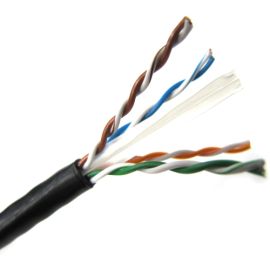 1000FT BLACK CAT6 SOLID CABLE UTP CMR