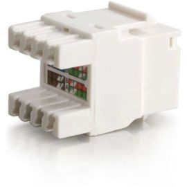 CAT5E RJ45 UTP KEYSTONE JACK - WHITE