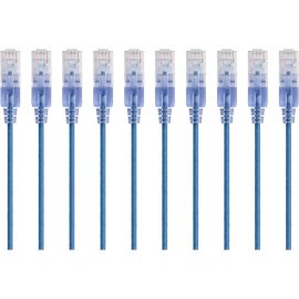 SLIM CAT6A CABLE - 10PK_ 7FT BLUE
