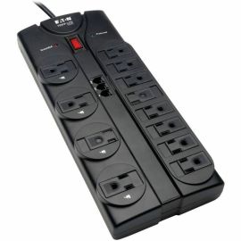 Tripp Lite by Eaton Protect It! 12-Outlet Surge Protector 8 ft. (2.43 m) Cord 2160 Joules Tel/Modem Protection