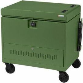 Bretford CUBE Toploader Cart with Caddies 30 Bay Charging Cart