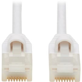 Eaton Tripp Lite Series Safe-IT Cat6a 10G Snagless Antibacterial S/FTP Ethernet Cable (RJ45 M/M), PoE, White, 3 ft. (0.91 m)