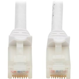 Eaton Tripp Lite Series Safe-IT Cat6a 10G Snagless Antibacterial UTP Ethernet Cable (RJ45 M/M), PoE, White, 7 ft. (2.13 m)