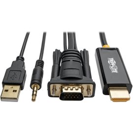 Tripp Lite by Eaton VGA to HDMI Adapter Cable with Audio and USB Power (M/M) 1080p 60 Hz 6 ft. (1.8 m)