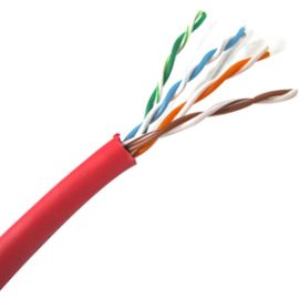 1000FT RED CAT5E STRANDED UTP CABLE