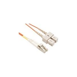 UNC 04M LC TO SC OM2 1GB FIBER OPTIC CABLE, ORANGE, OFNR, 50/125 MULTIMODE DUPLE