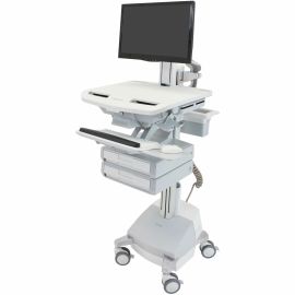 Ergotron StyleView Cart with LCD Pivot, SLA Powered, 2 Drawers