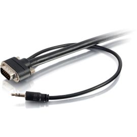 6FT SELECT VGA + 3.5MM STEREO AUDIO A/V CABLE M/M - IN-WALL CMG-RATED