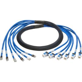 Eaton Tripp Lite Series Cat6a 10G Pre-Terminated Copper Trunk Assembly (6x RJ45 M/F), Blue, 10 ft. (3.05 m)