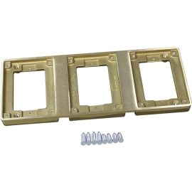 BRASS TILE FL 3-GANG OMBX SERIES