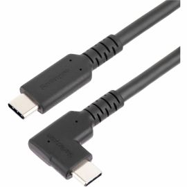 StarTech.com 3ft (1m) Rugged Right Angle USB-C Cable, USB 10 Gbps, USB C to C Data Transfer Cable, 100W PD, 4K 60Hz, 90 Degree USB-C Cable