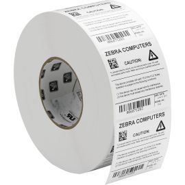 Zebra Label Polyester 3 x 1in Thermal Transfer Zebra Z-Ultimate 3000T White 1 in core