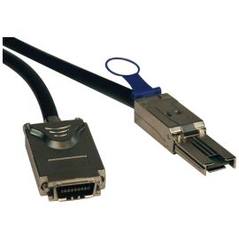 Tripp Lite by Eaton External SAS Cable 4 Lane - mini-SAS (SFF-8088) to 4xInfiniband (SFF-8470) 1M (3.28 ft.) TAA