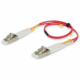 AddOn 5m LC (Male) to LC (Male) Red OM3 Duplex Plenum-Rated Fiber Patch Cable