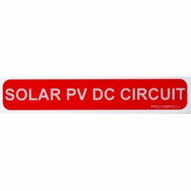 SOLAR LABEL 1X6 PV DC CIRCU