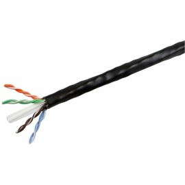 MONOPRICE CAT6 CMP BULK CABLE - (UL) 1000FT_ BLACK_ UTP_ SOLID_ 23AWG_ 550MHZ_ P