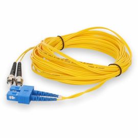 3M ST/SC M/M YELLOW OS2 DUPLEX OFNR-RISER TAA FIBER PATCH CABLE