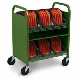 Bretford CUBE Transport Cart with Caddies - TVCT30CAD